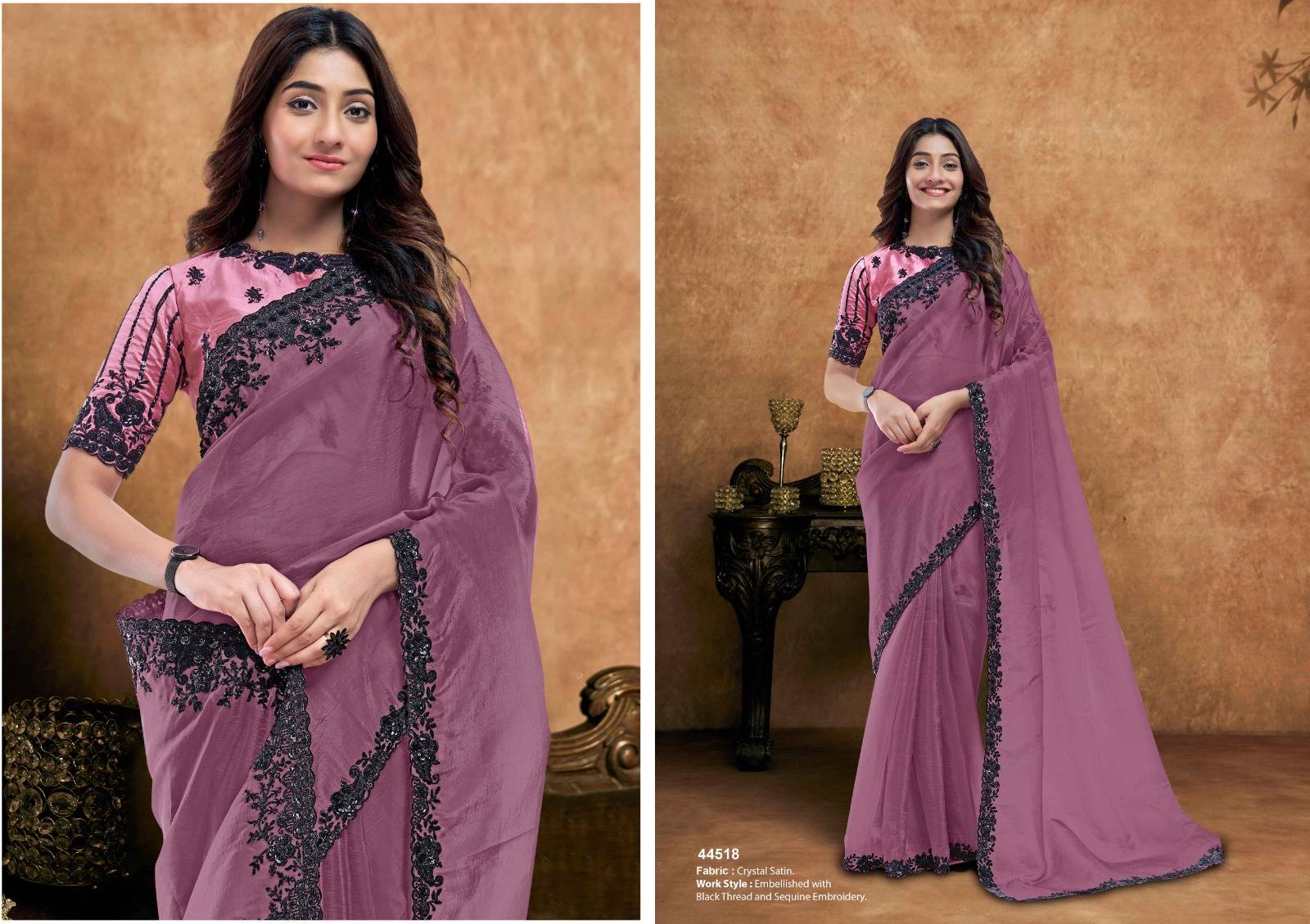 NORITA 44500 SEHER By MAHOTSAV 44501 to 44512 Series Indian Traditional Beautiful Stylish Fancy Colorful Party Wear & Occasional Wear Silk Sarees At Wholesale Price